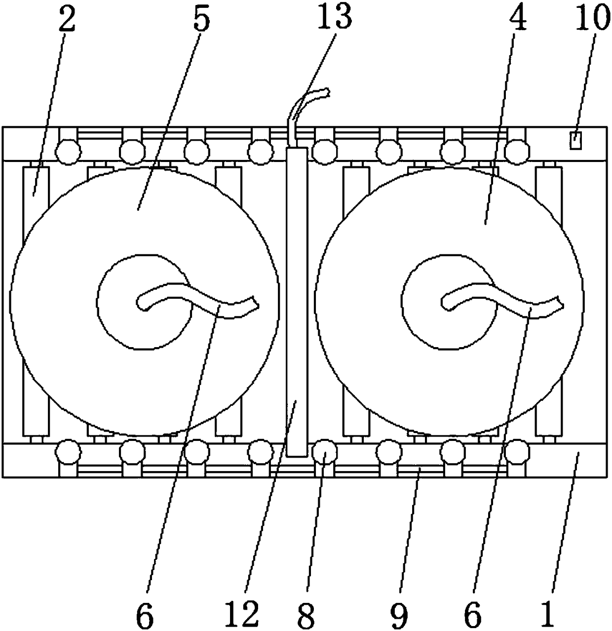 Grinding device for large stone plates