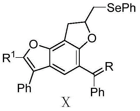 A kind of selenium-containing benzobisfuran compound and its preparation and application