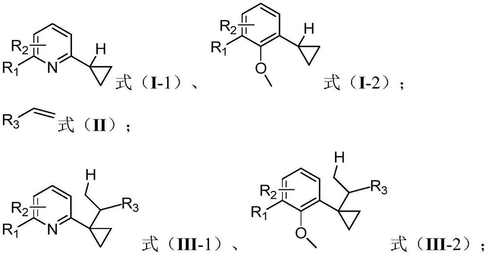 Synthetic method for derivatization of alpha-C (sp3)-H bond of cyclopropane compound