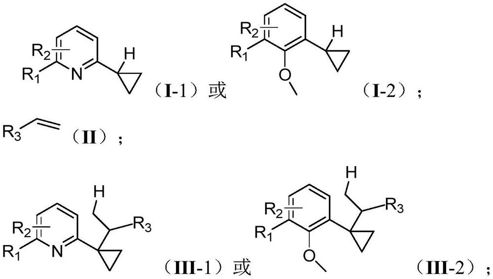 Synthetic method for derivatization of alpha-C (sp3)-H bond of cyclopropane compound