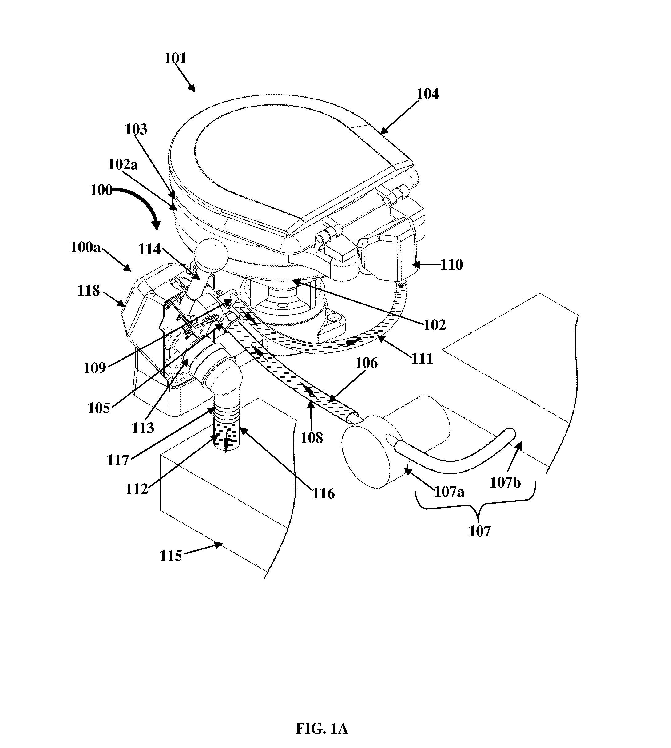 Manual Toilet Flushing Apparatus With An Odor Reducing Fresh Water Inlet Valve Assembly