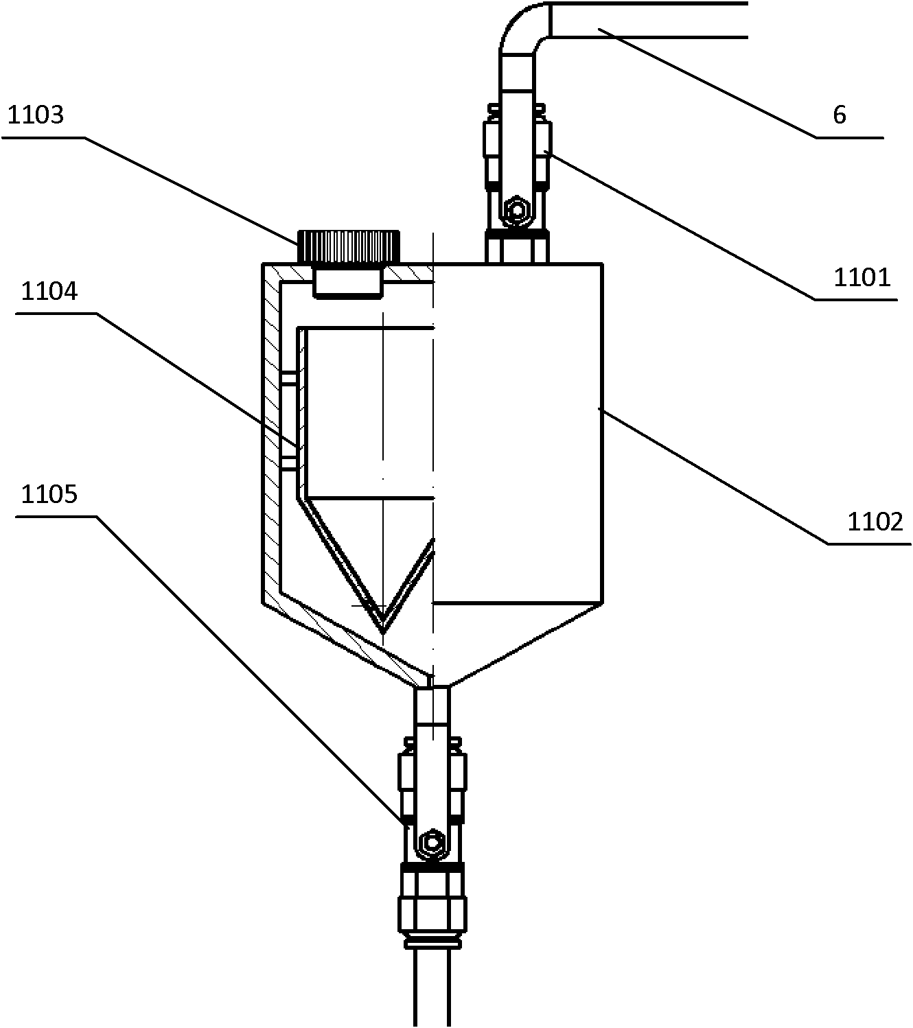 Particle environment simulating system with particle motion friction electrification measurement function