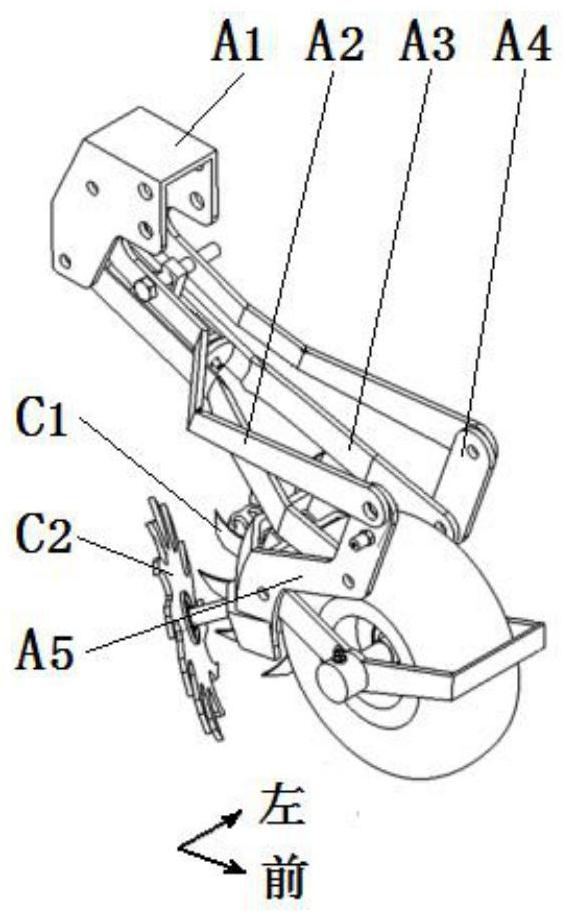 High-speed stubble shifting single body capable of automatically regulating and controlling penetrating depth