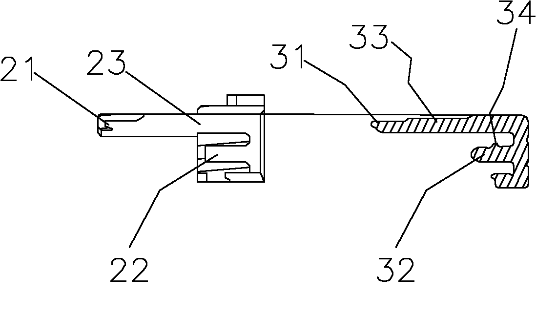 Improved MicroUSB (universal serial bus) interface and manufacturing method thereof