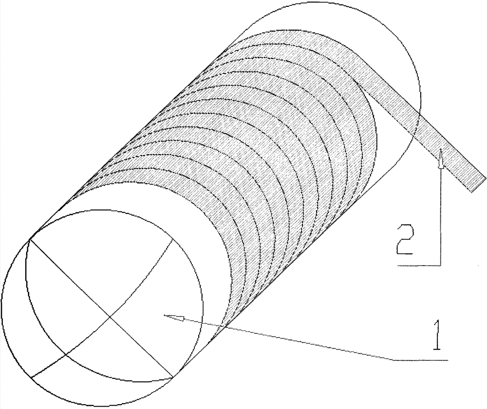 Vacuum forming process for winding composite material