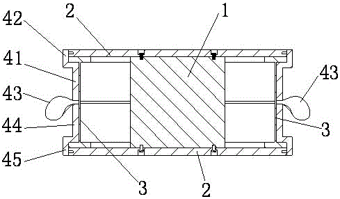 Fireproof and wind-resistant combination device of shock-isolation rubber bearing