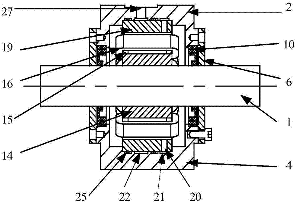 Electromagnetic-static-pressure dual-suspension radial bearing