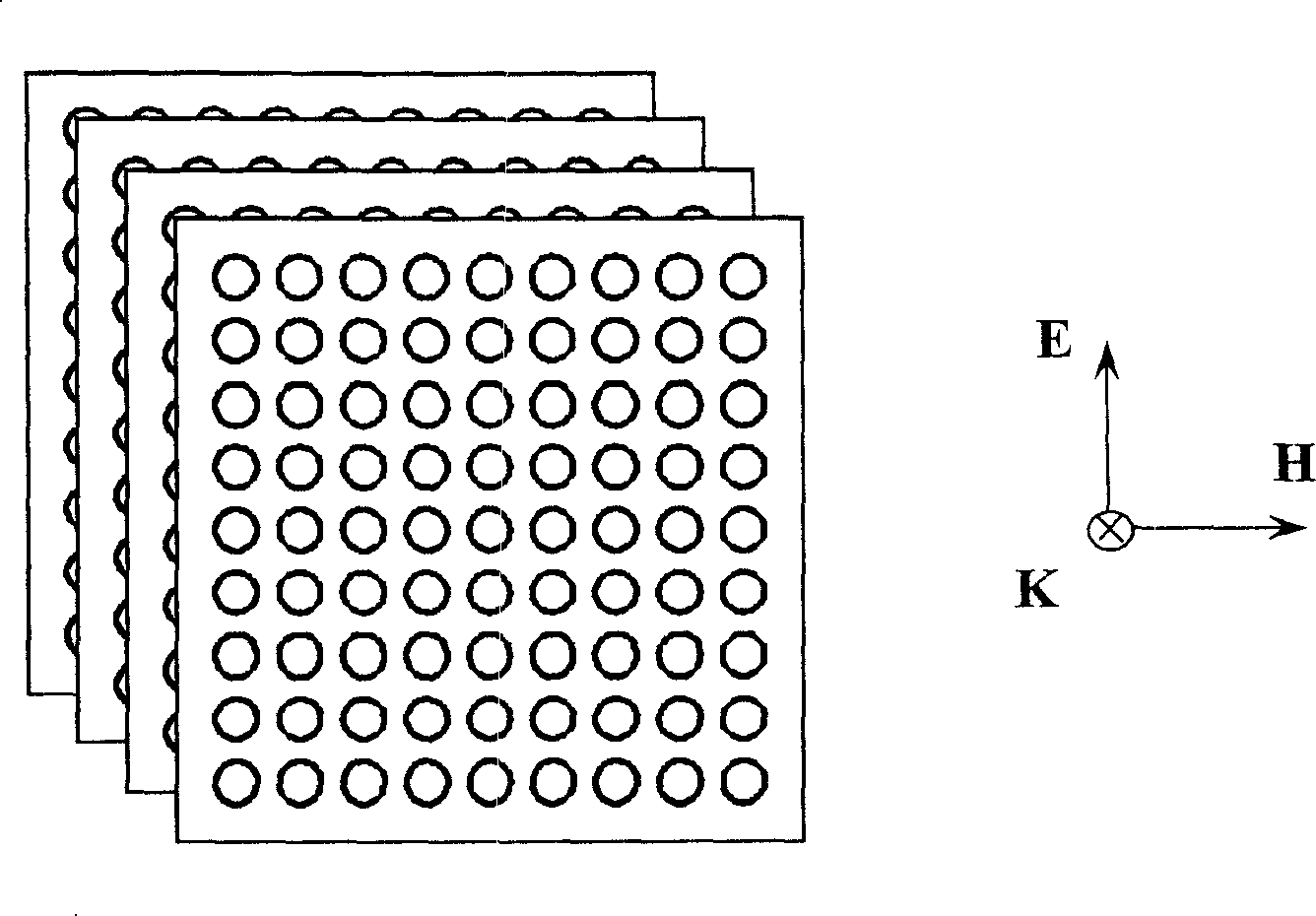 Negative magnetoconductivity material with suitable thickness ring structure