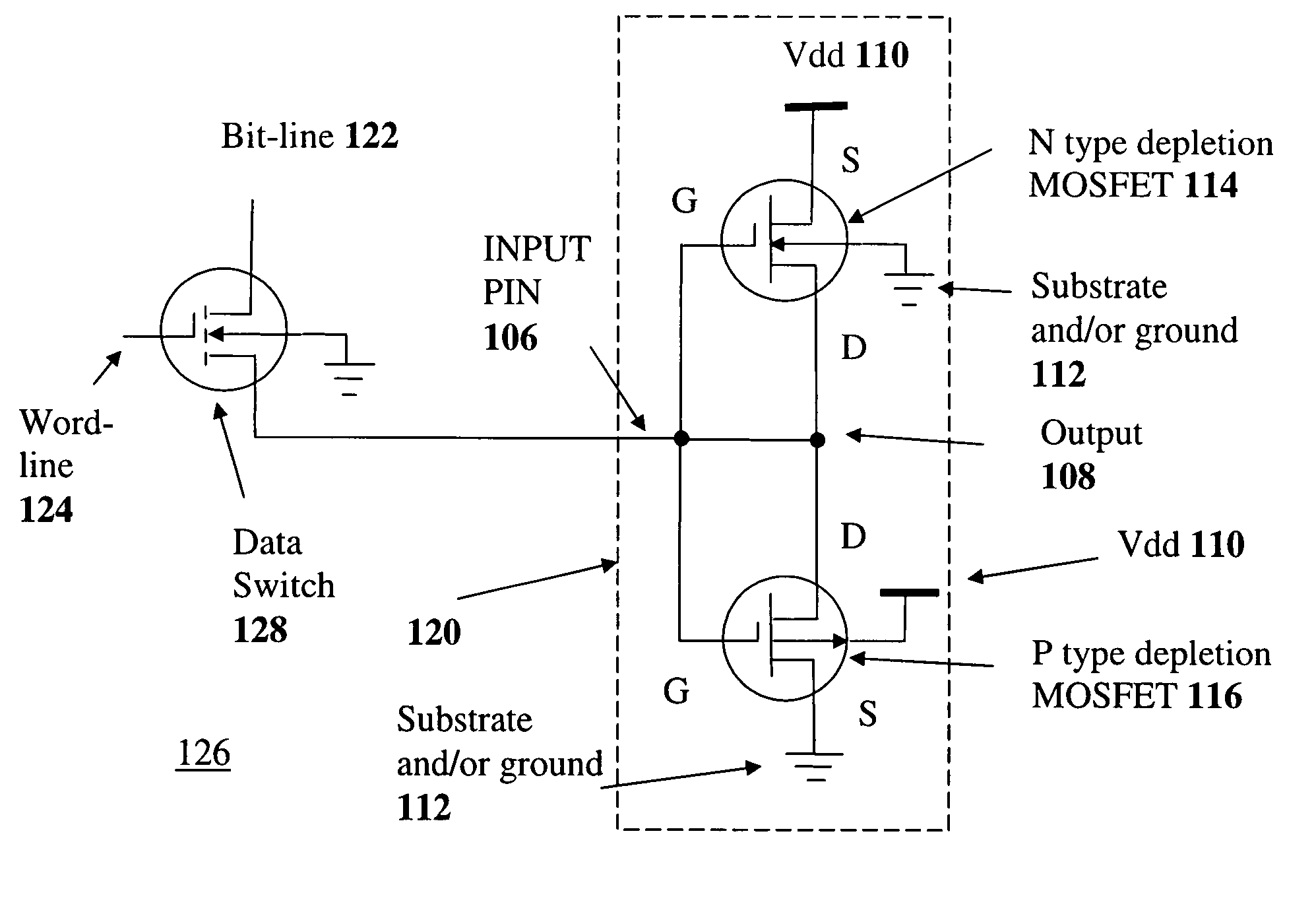 Depletion-mode mosfet circuit and applications