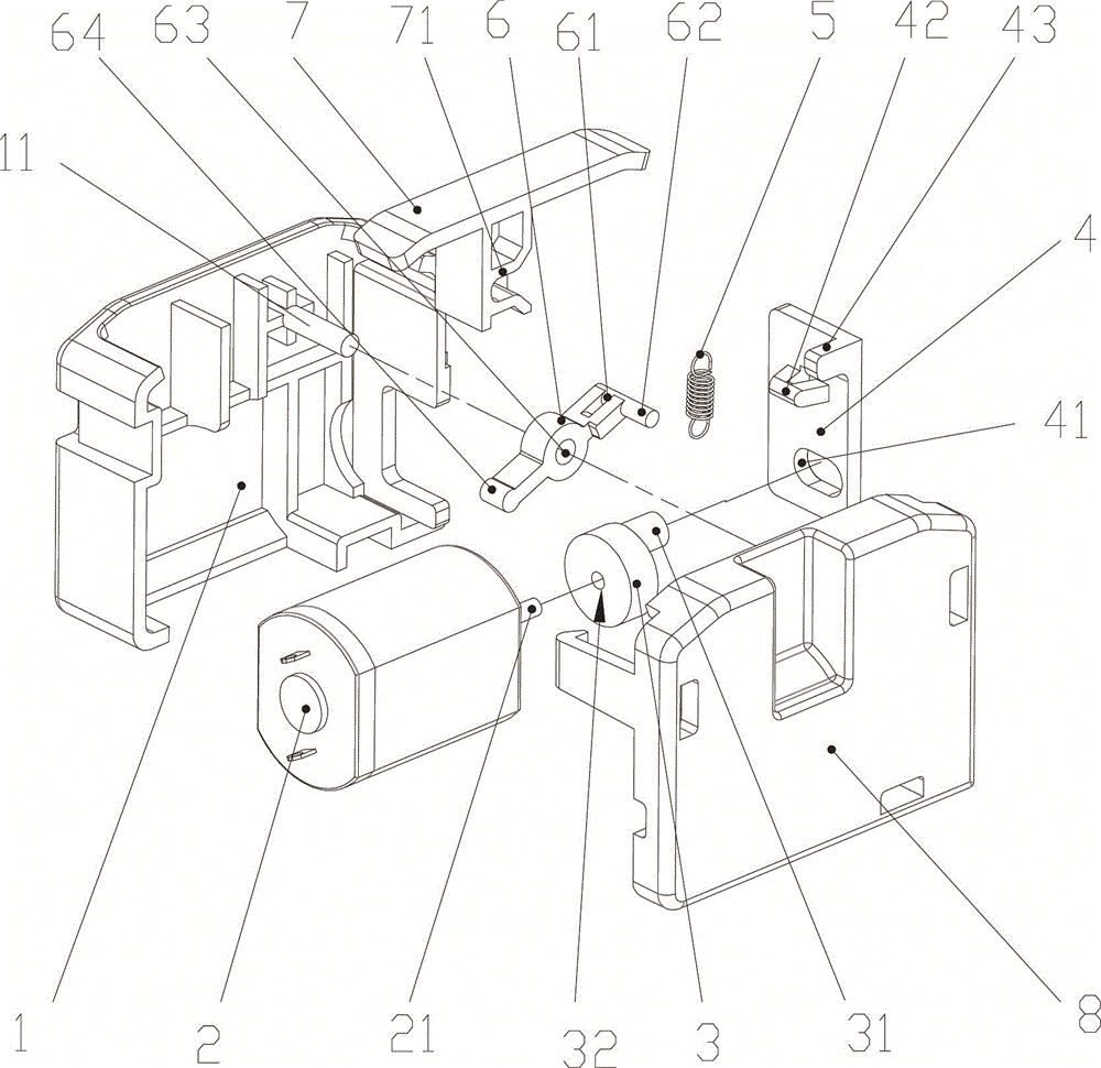 Clutch driving device of electronic lock