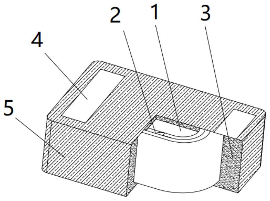 Surface-mounted power inductor and preparation method thereof