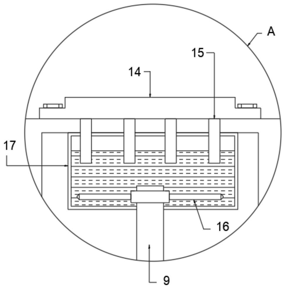 Heat dissipation mechanism of automatic bottom sealing machine for quartz glass sleeves