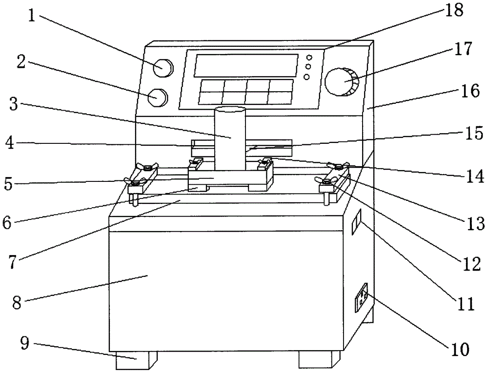 Full-automatic printing ink antifriction decolorization testing machine