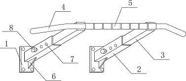 Wall-mounted horizontal bar