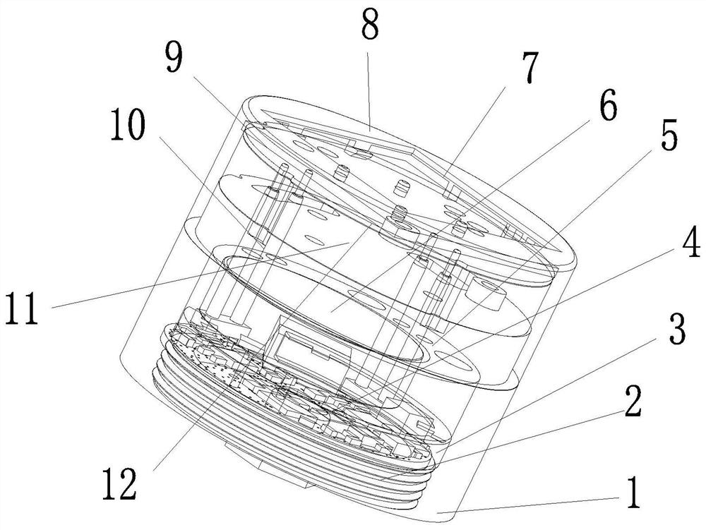 Electric power monitoring sensor based on low-light electricity taking