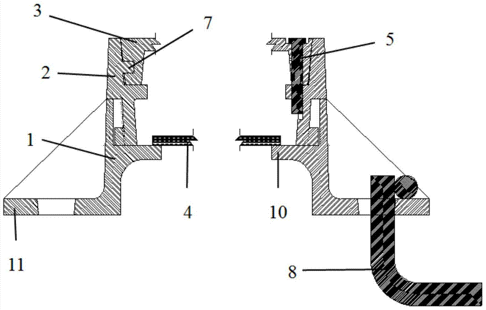 A double-layer support inspection well