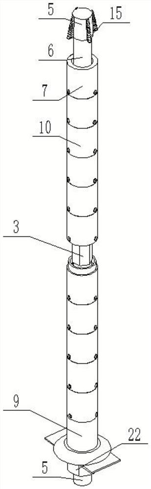 Extensible anchor rod with shear resistance function for coal mine tunnel