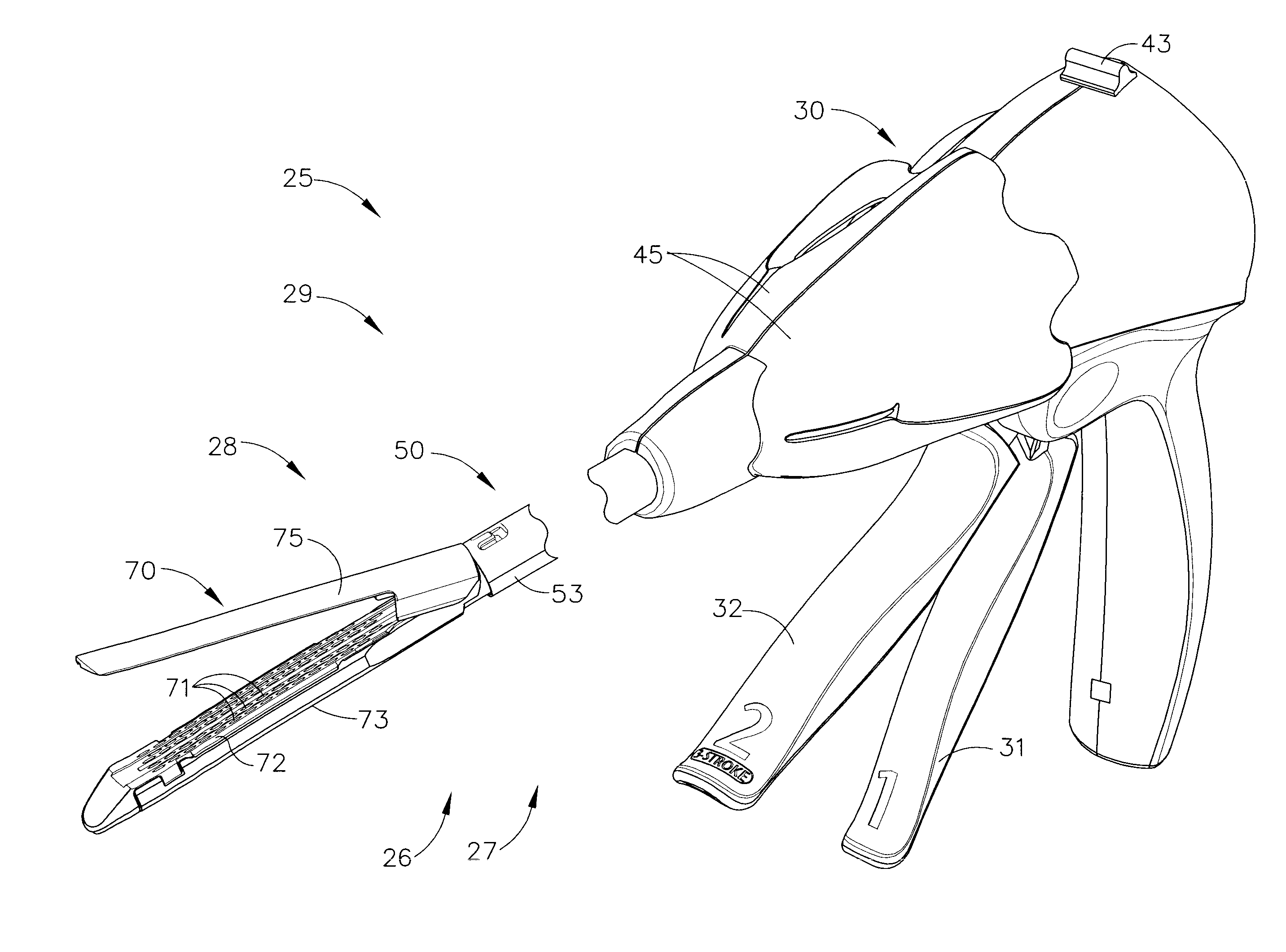 Disposable Cartridge With Adhesive For Use With A Stapling Device