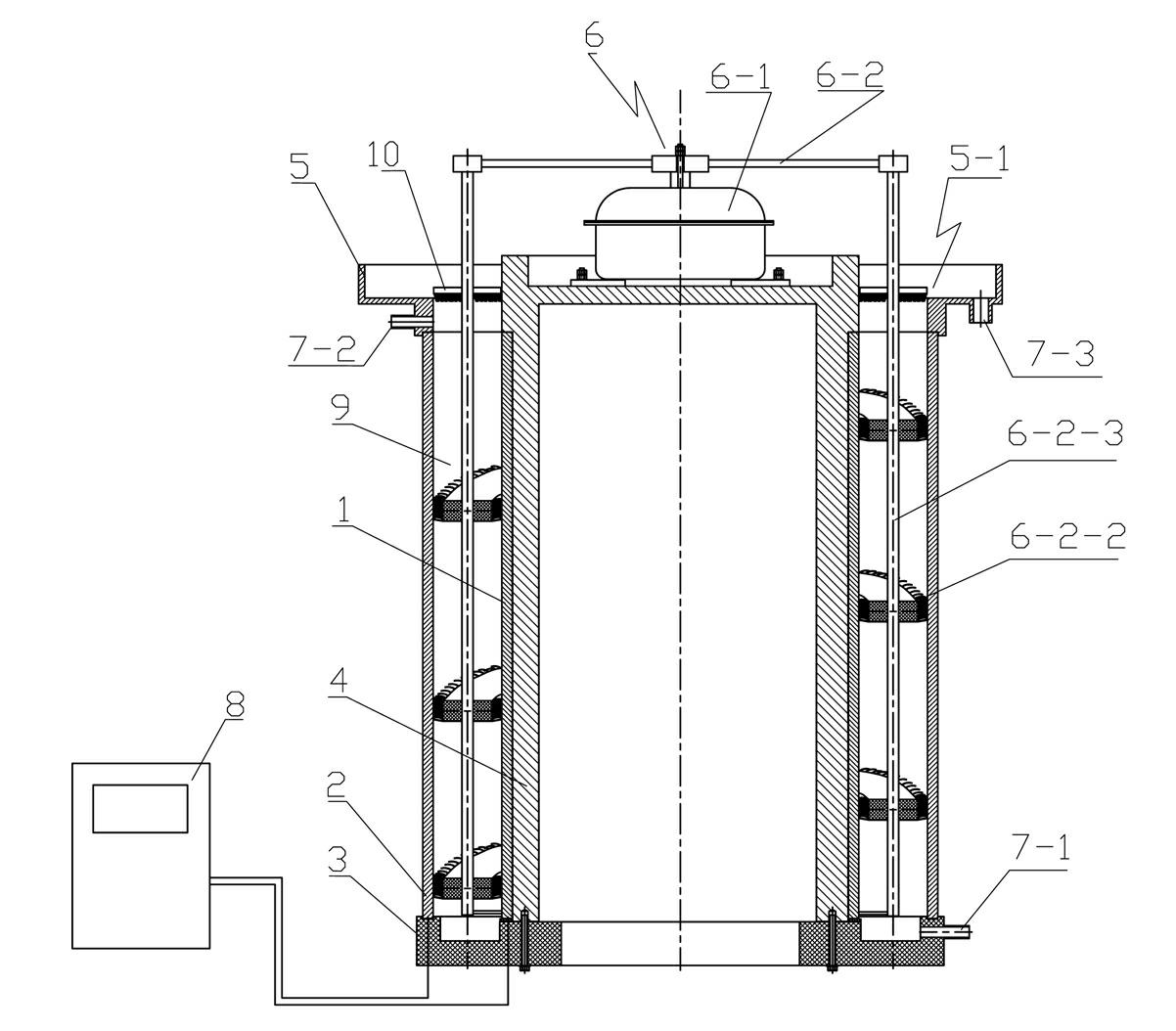 Wastewater electrochemical treatment device