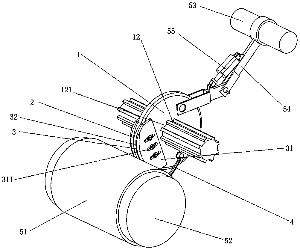 Indenting and grooving integrated blade