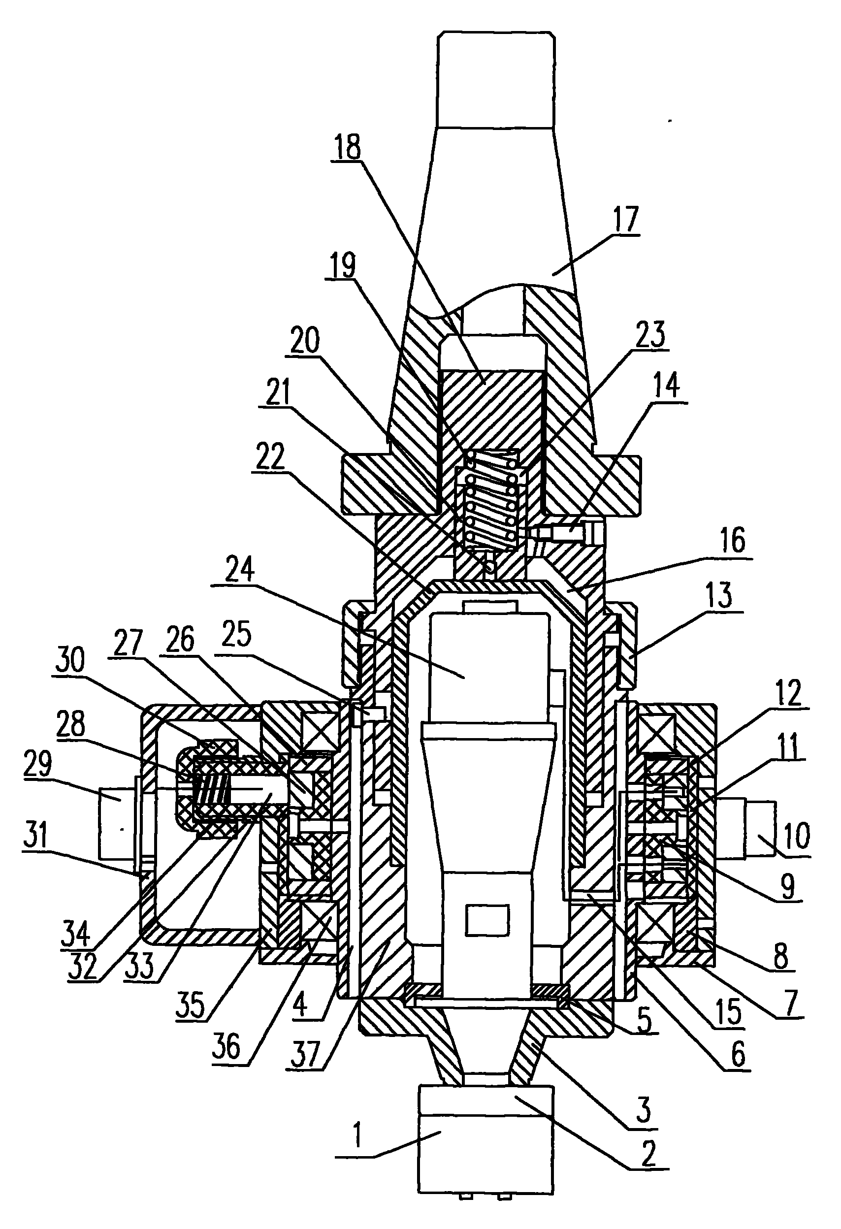 Ultrasonic metal surface processing device used for processing plane on milling machine or boring machine