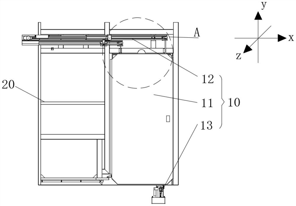 Sliding plug door system and multi-degree-of-freedom cabin