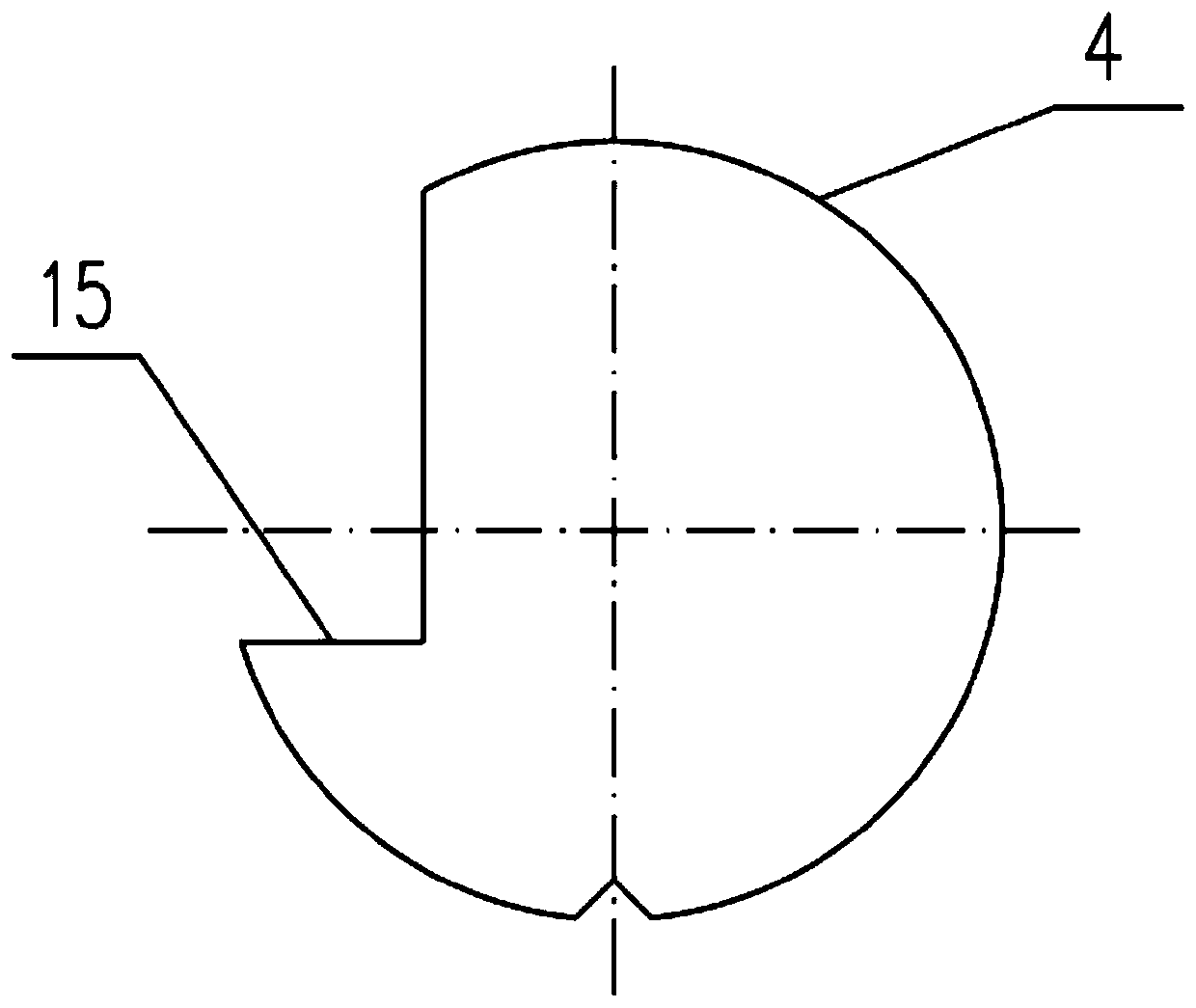 Heat exchange and four-phase separation device