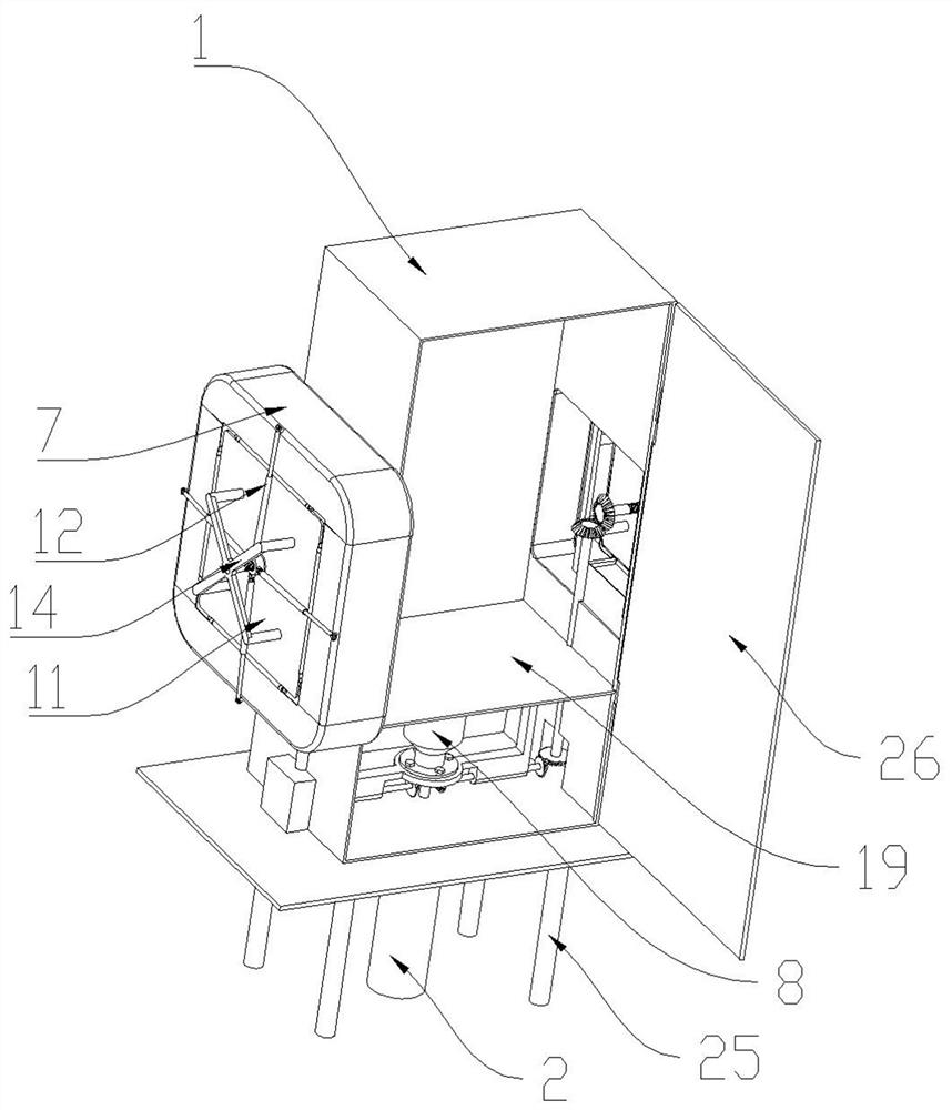 Power distribution cabinet with waterproof function