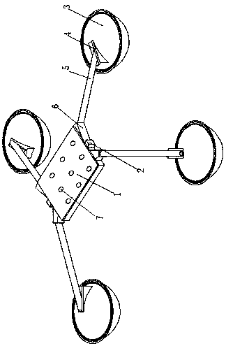 Shock-absorption landing gear of light rotor unmanned aerial vehicle