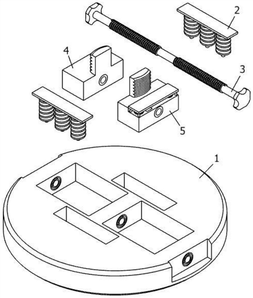 A ceramic sleeve glazing equipment fixing component