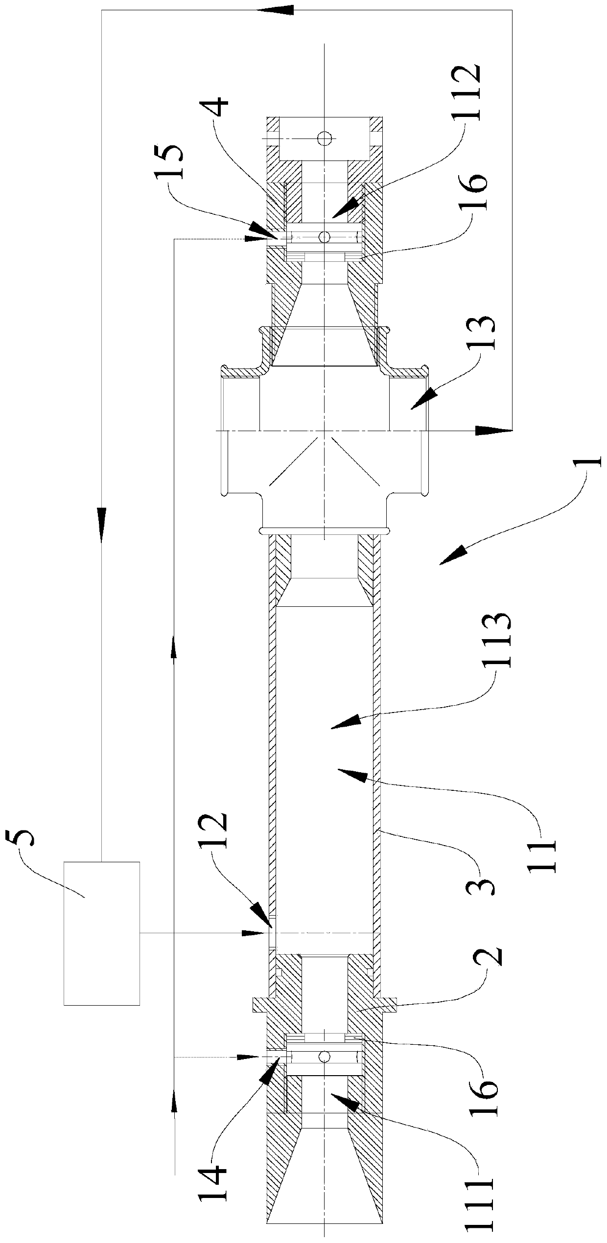 Copper pipe producing cooling device