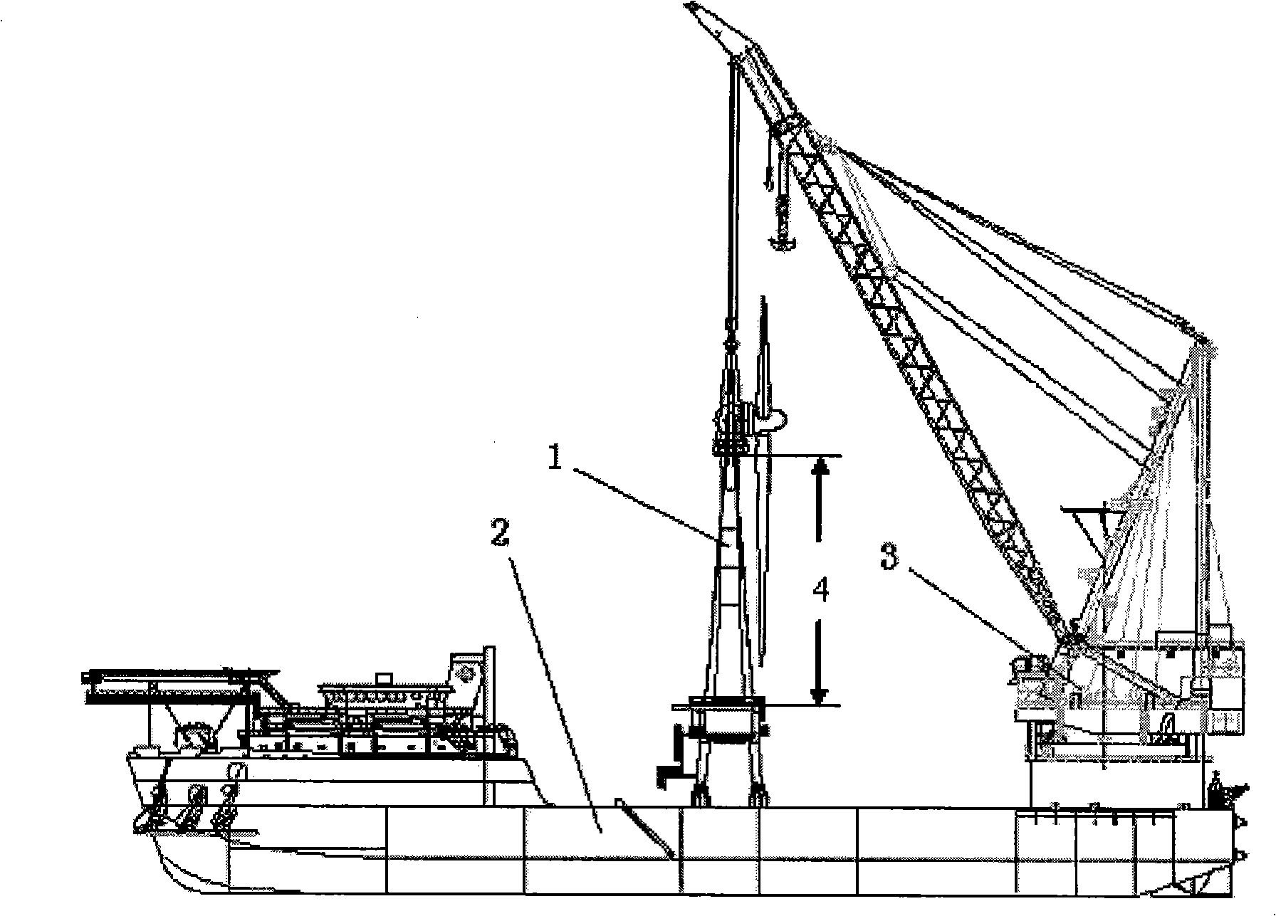Integral safety carrying method on the sea for wind power generator set
