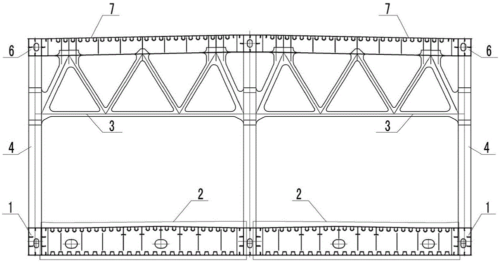 A construction method of all-welded box truss composite segments