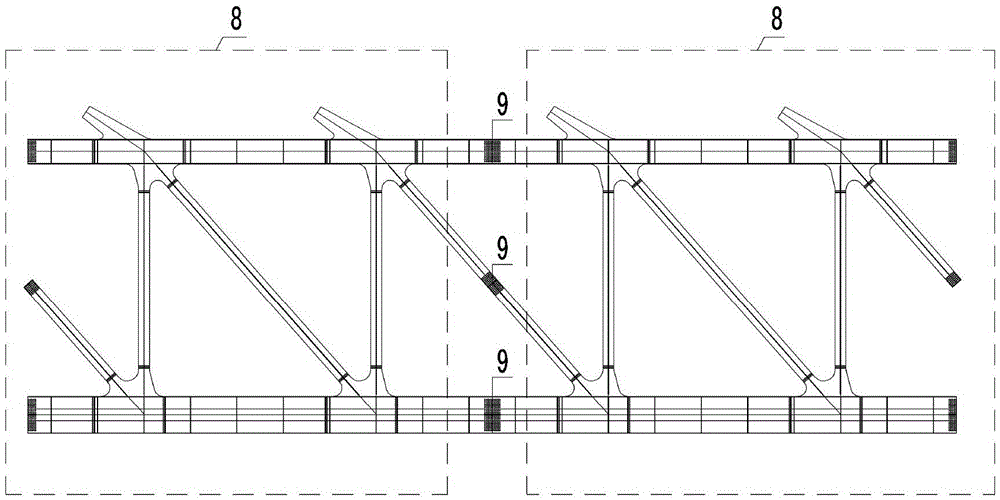 A construction method of all-welded box truss composite segments