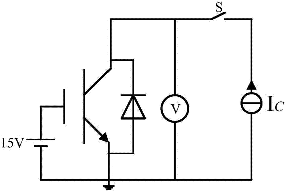 Crusting transient thermal impedance measuring method used for high power IGBT