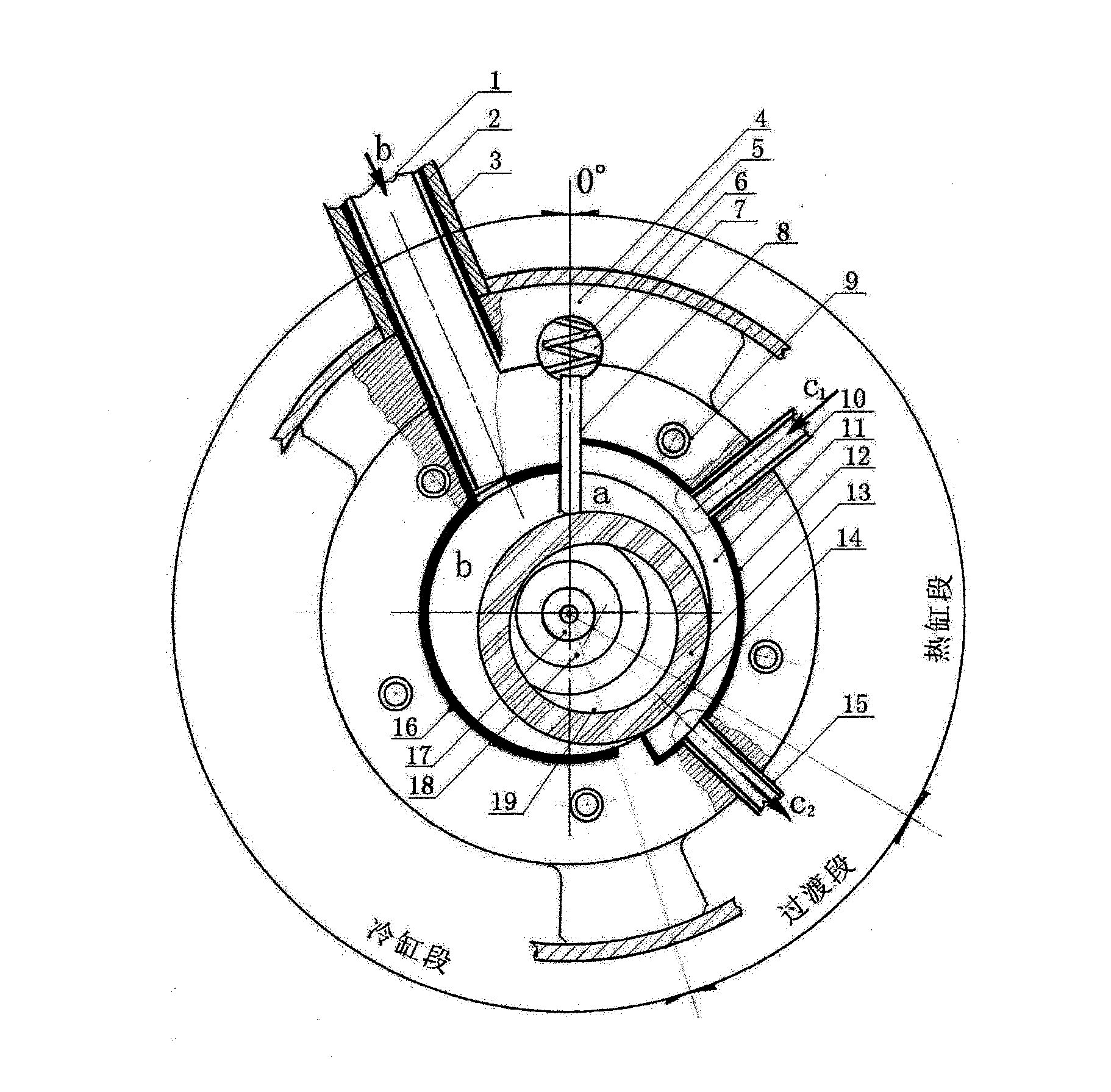 Cooling cylinder compression cycle of rotor-type compressor
