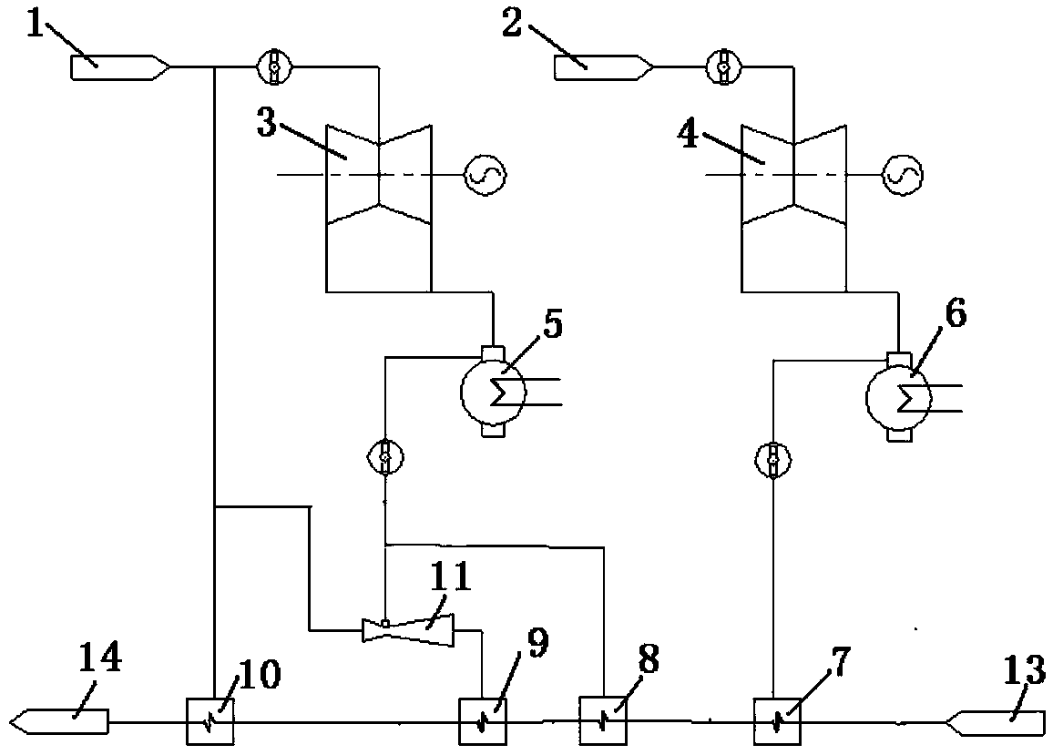 Thermal power plant thermoelectric decoupling system