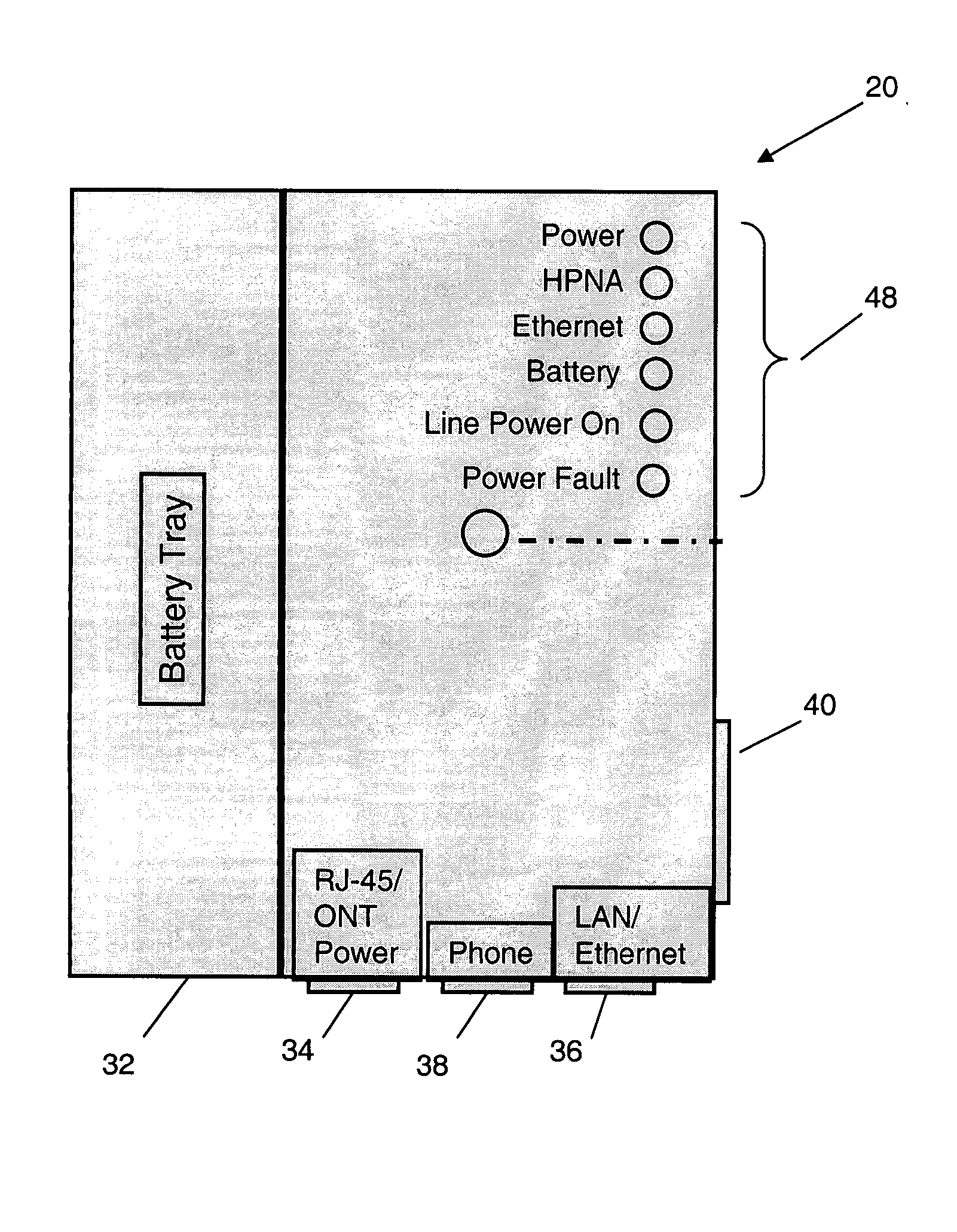 Power adapter and broadband line extender system and method