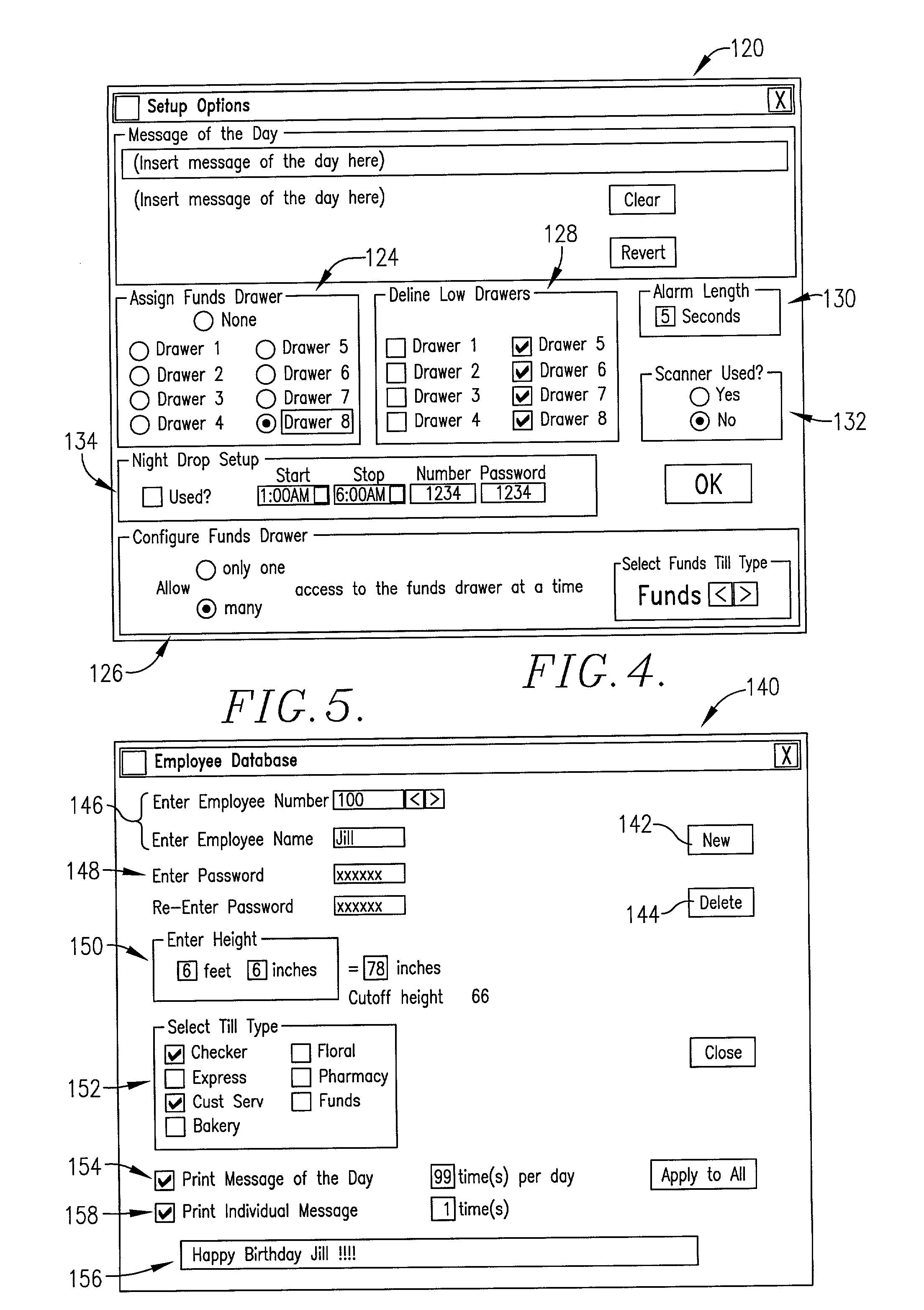 System, method, and computer program for managing storage and distribution of money tills