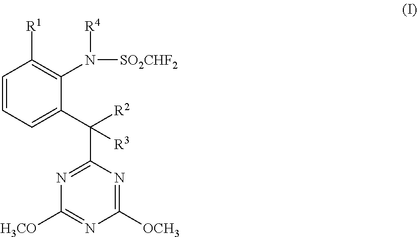 Herbicide combination comprising dimethoxytriazinyl-substituted difluoromethanesulfonylanilides