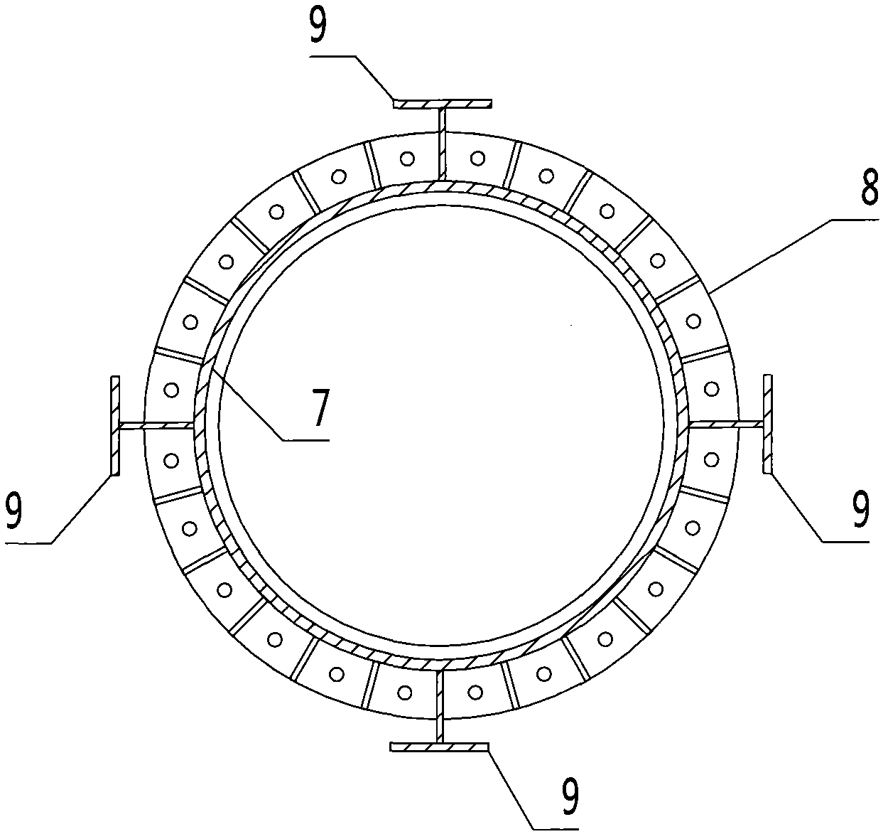 Assembled steel pipe upright post system