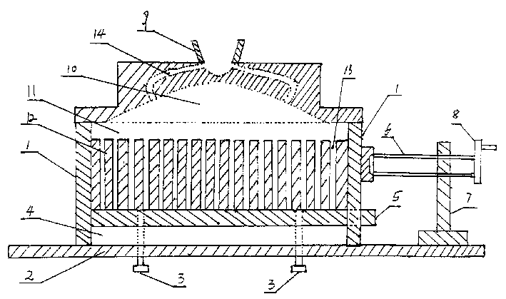 Method for metal type cast radiator and mould