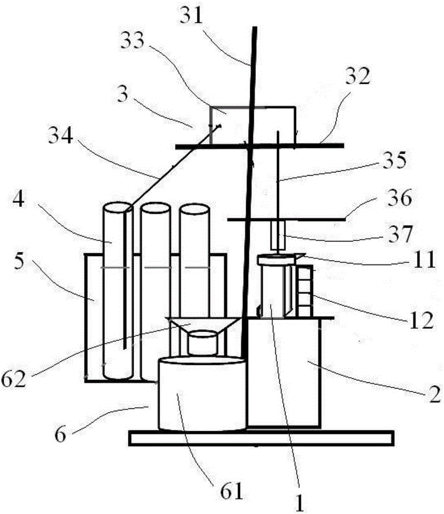 A liquid changing device used for a spectrophotometer colorimetric ware