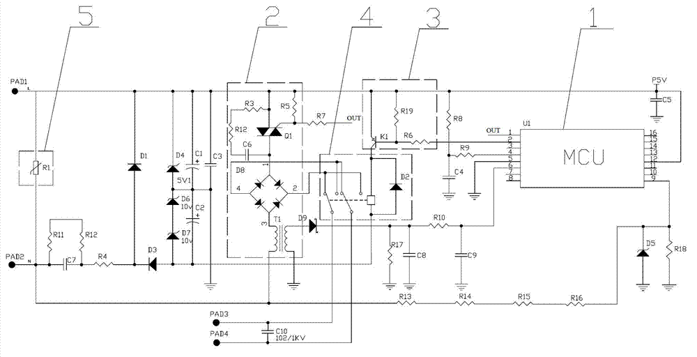 Control circuit of stainless domestic garbage disposer