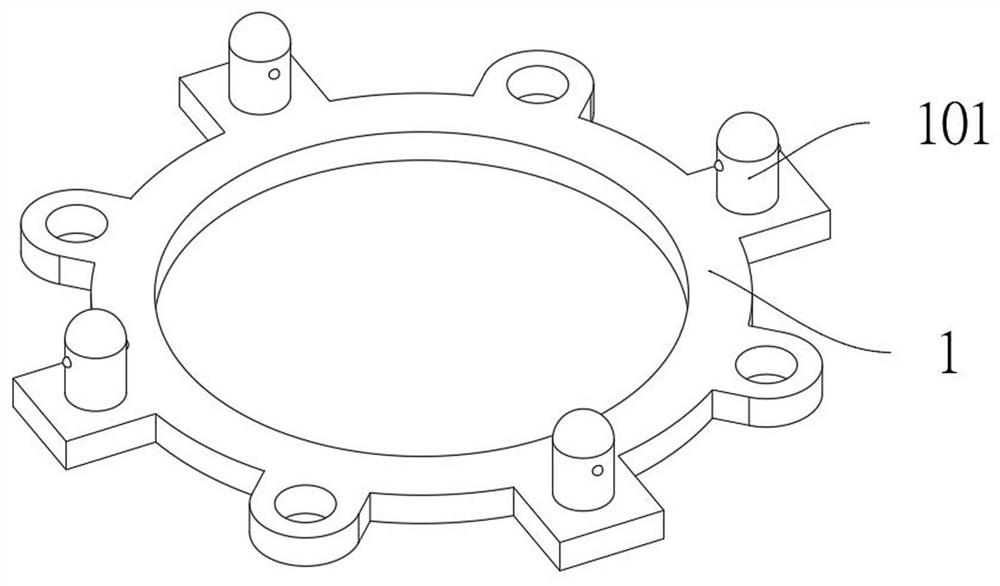 A rotary bearing with adjustable structure for self-locking fixation