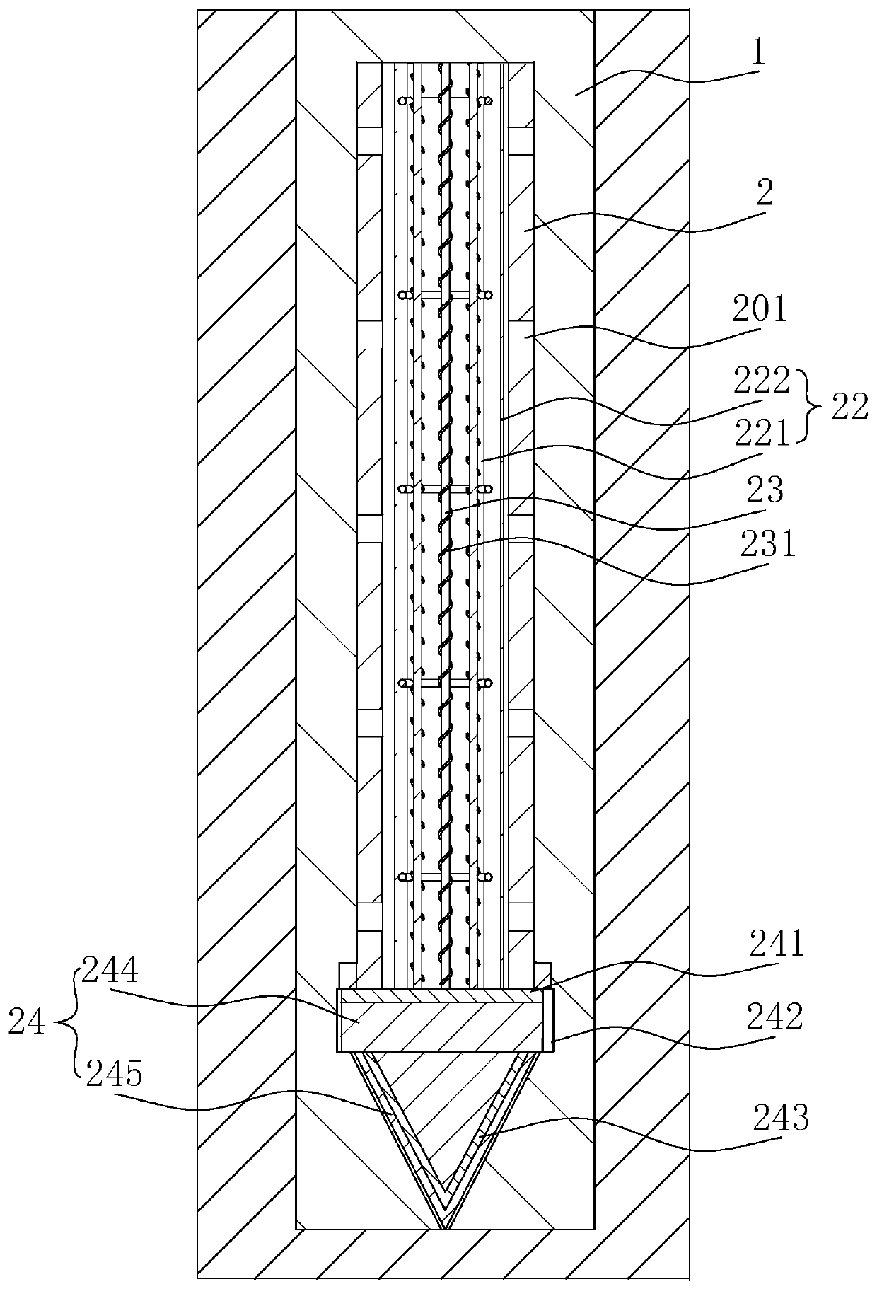 Pile foundation structure and construction method thereof