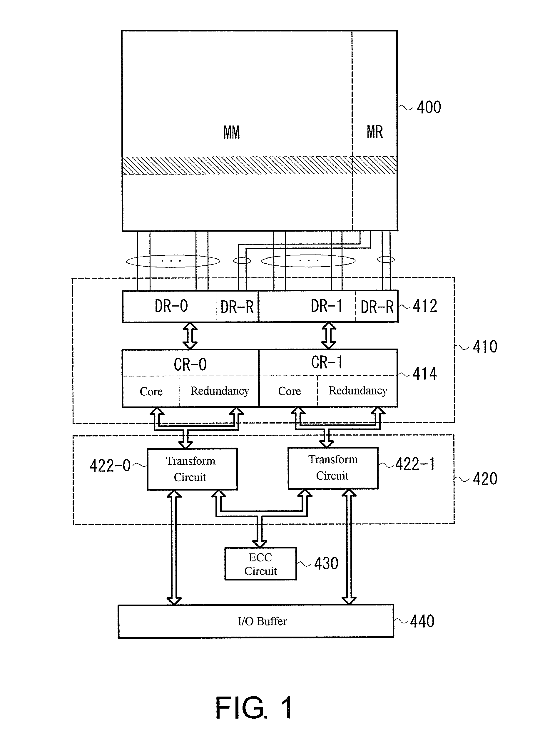 Semiconductor storing device and redundancy method thereof