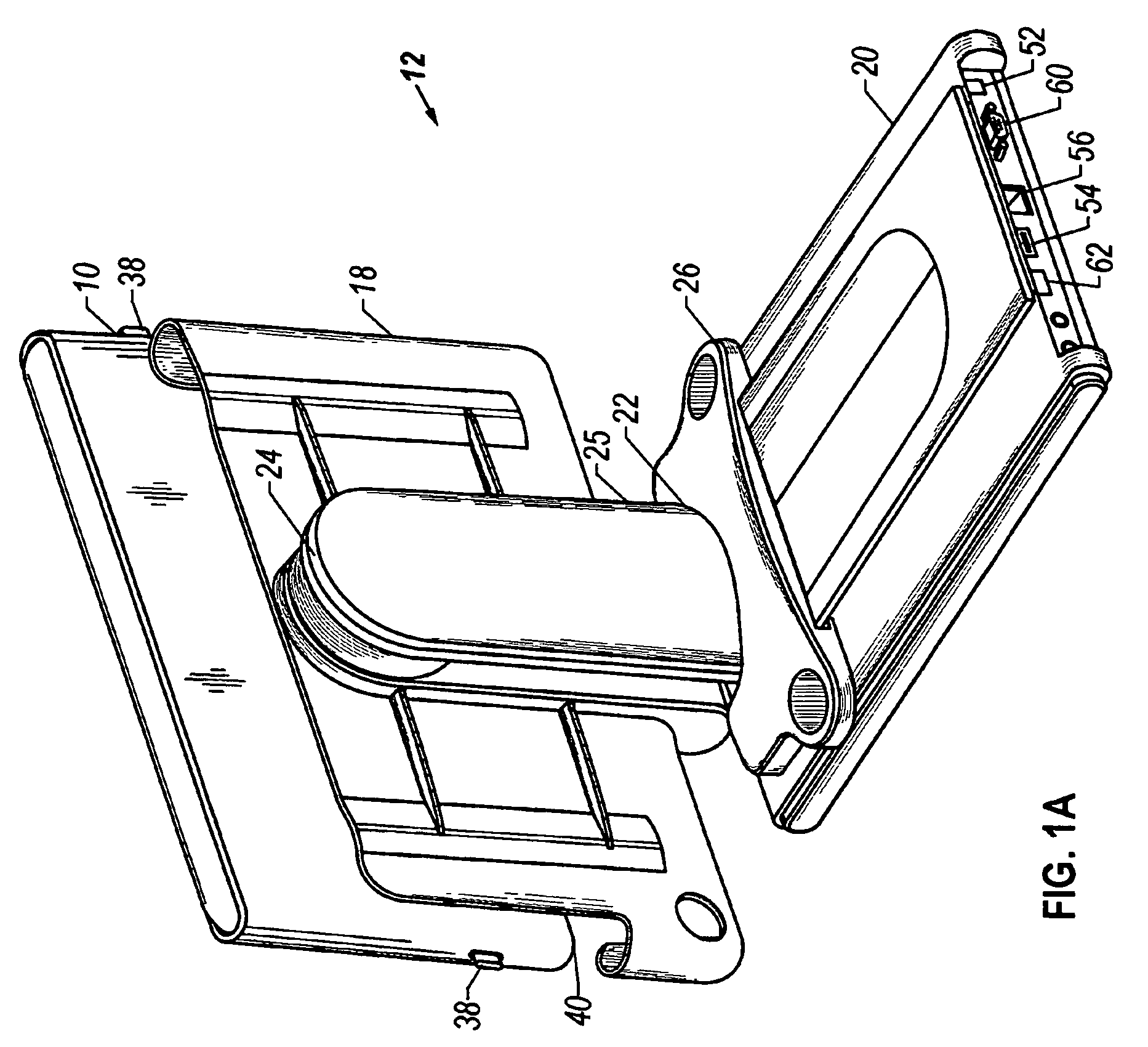 Ultra thin tablet computer battery and docking system