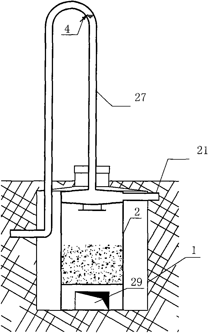 Underground percolating water treatment plant and water treatment method applying same