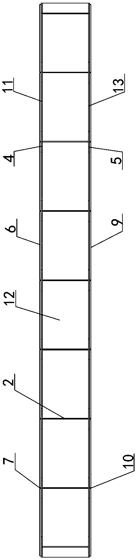 Modular subgrade box and steel trestle platform structure and construction method thereof